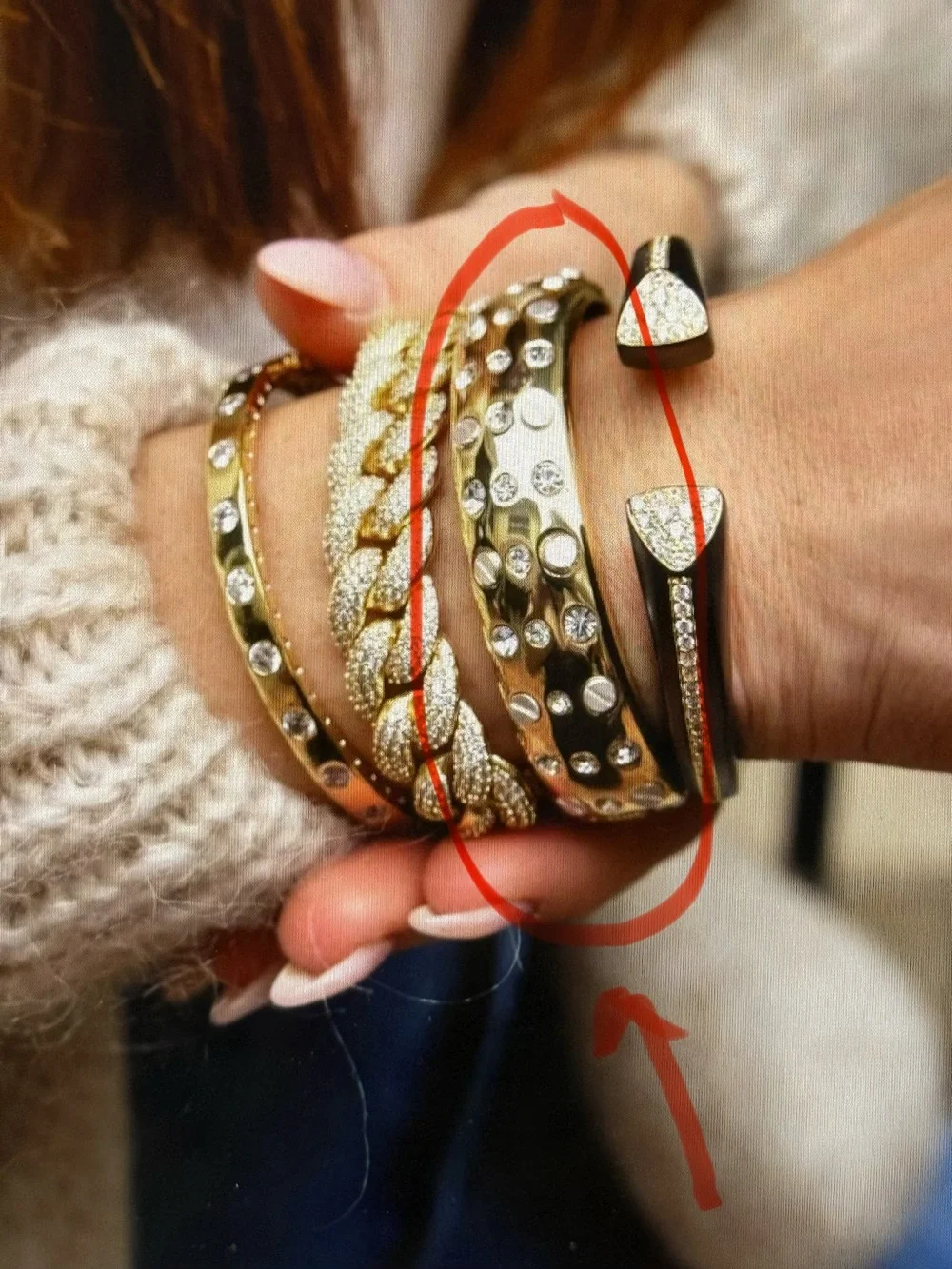 NWT Jennifer Miller Nail Head Bangle Bracelet